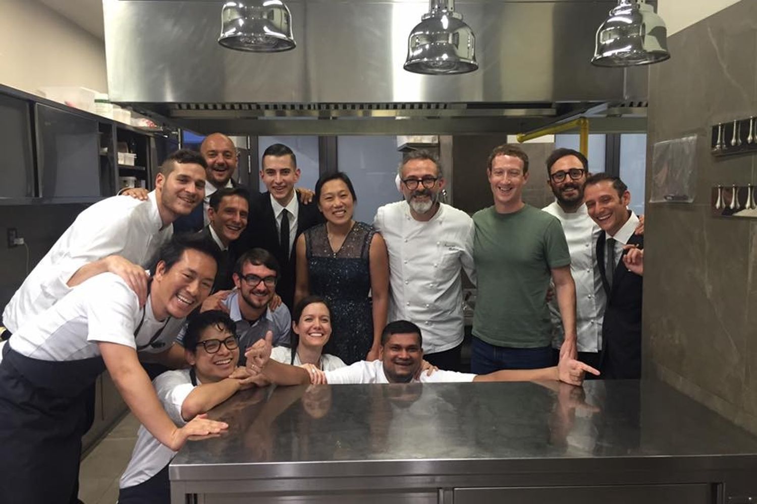 Mark Zuckerberg e Massimo Bottura (Facebook)&nbsp;
