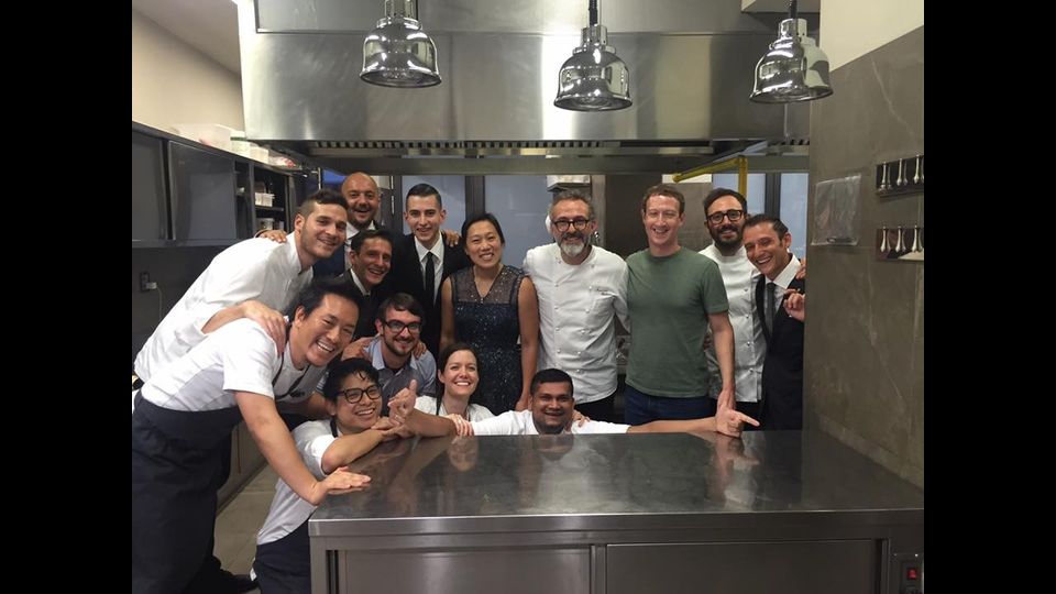 Mark Zuckerberg e Massimo Bottura (Facebook)&nbsp;