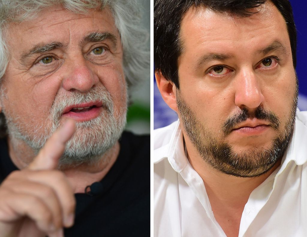 Beppe Grillo e Matteo Salvini