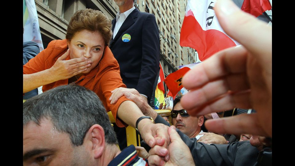 &nbsp;Comizio elettorale a Sao Bernardo do Campo, alcuni a sud 25 km di San Paolo , Brasile, il 2 ottobre 2010