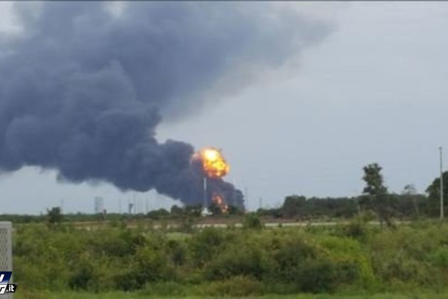 &nbsp; Florida esplosione razzo&nbsp;SpaceX Falcon9 a cape canaveral (youreporter)