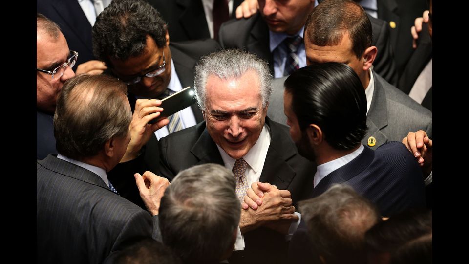 &nbsp;Il nuovo presidente del Brasile Michel Temer. Temer ha prestato giuramento come nuovo leader del Brasile dopo la cacciata del presidente Dilma Rousseff