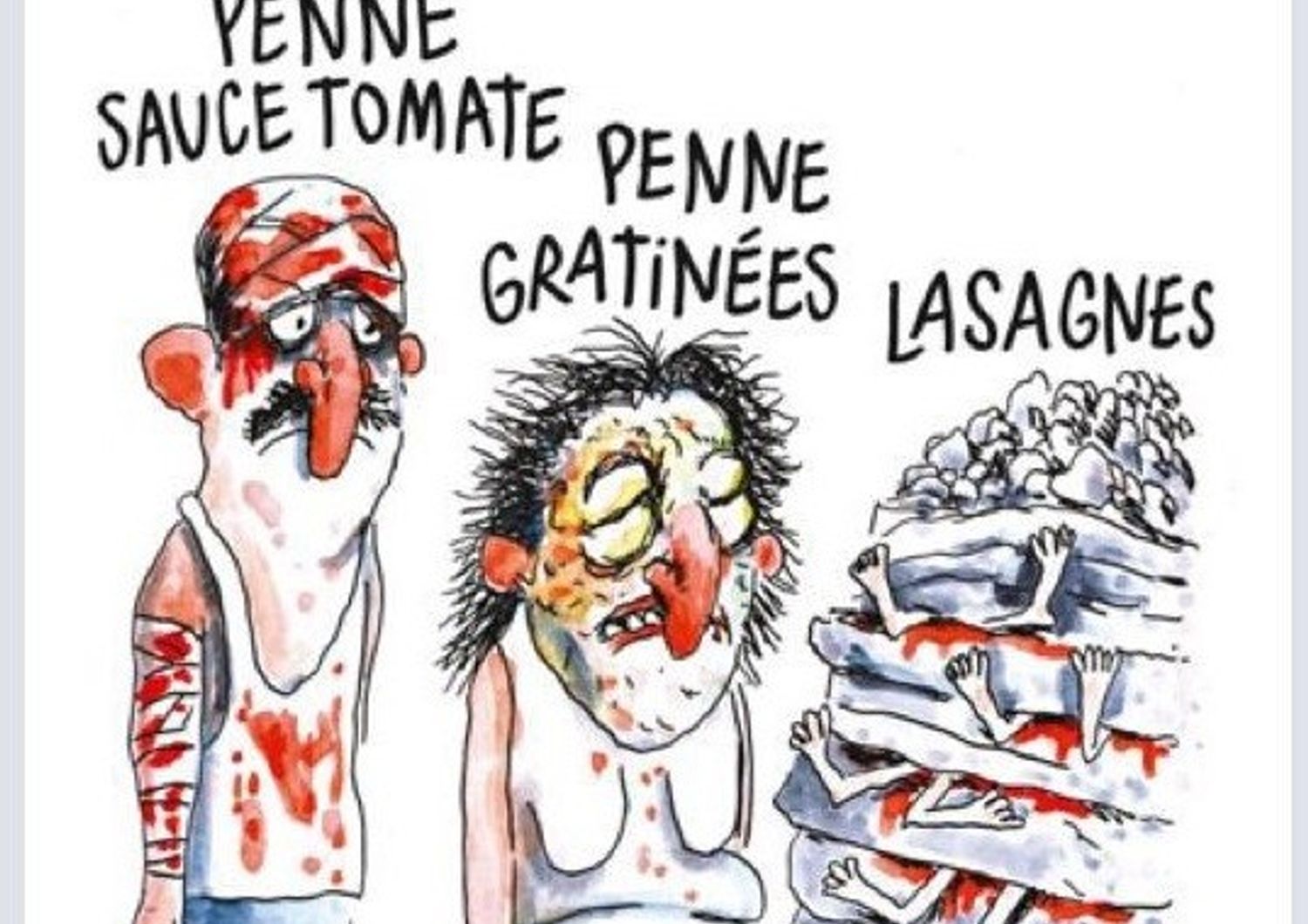 Charlie Hebdo vignetta terremoto