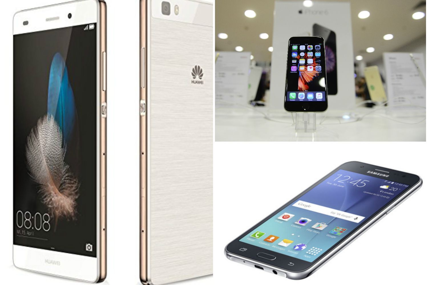 &nbsp;Huawei Apple e Samsung