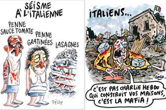 &nbsp;Charlie Hebdo vignette terremoto sisma amatrice rieti&nbsp;