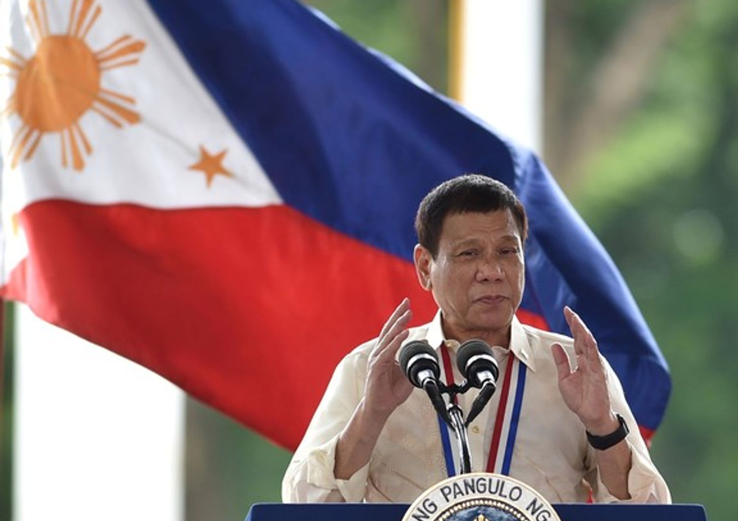 Presidente delle filippine Rodrigo Duterte - afp