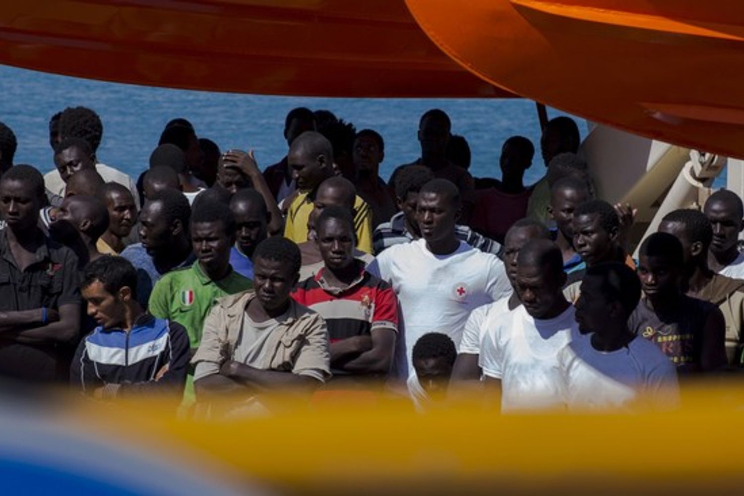 &nbsp;Libia Italia barcone migranti immigrati - afp