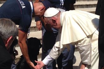 &nbsp;Papa cinofili polizia cane Leo