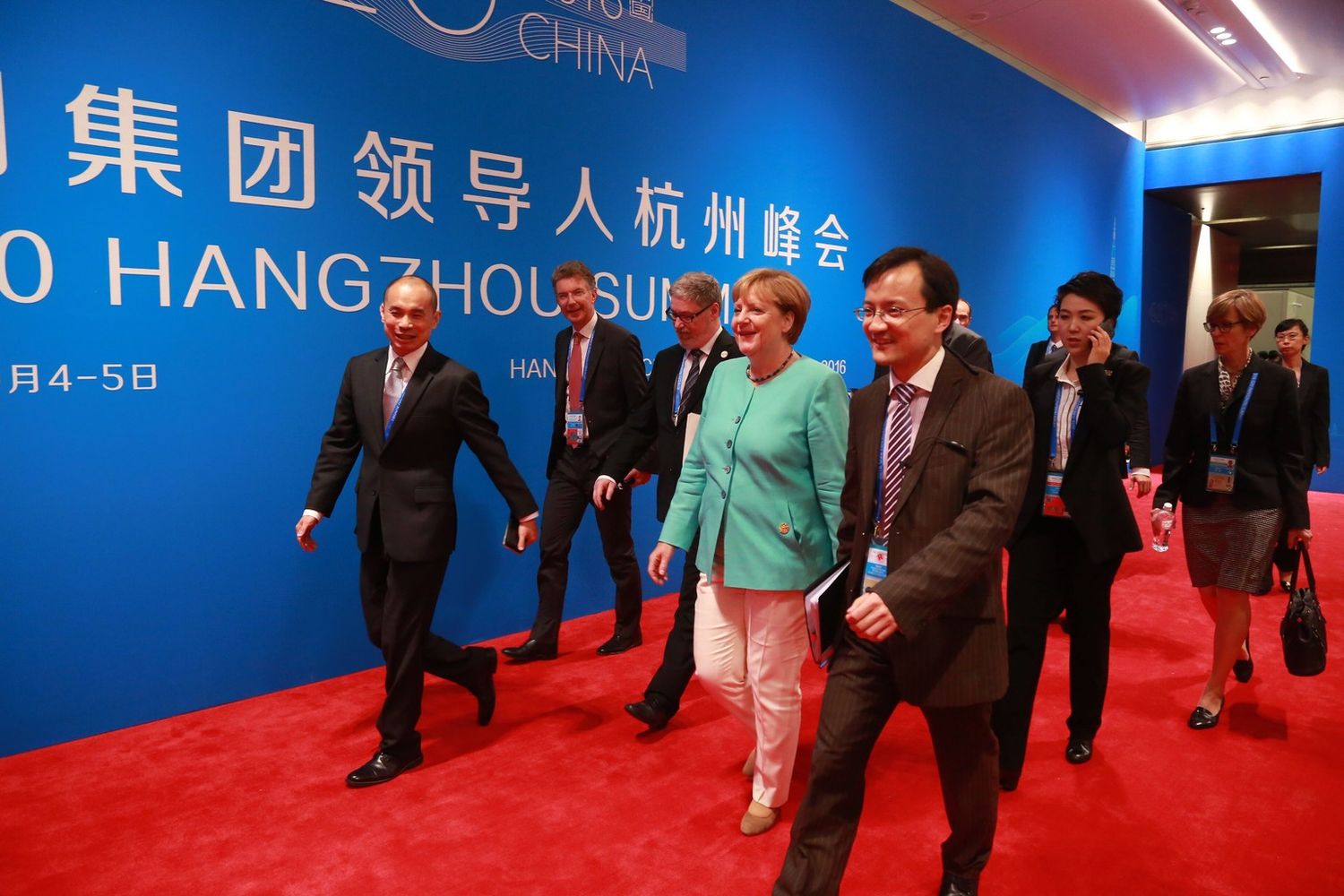 &nbsp;G20 Merkel in Cina - afp