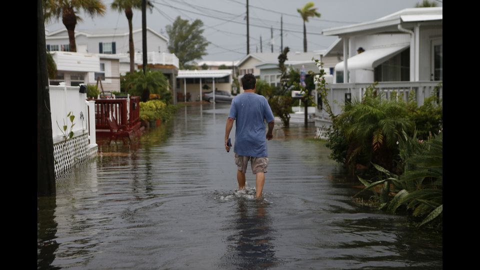 &nbsp;La tempesta Hermine (Afp)