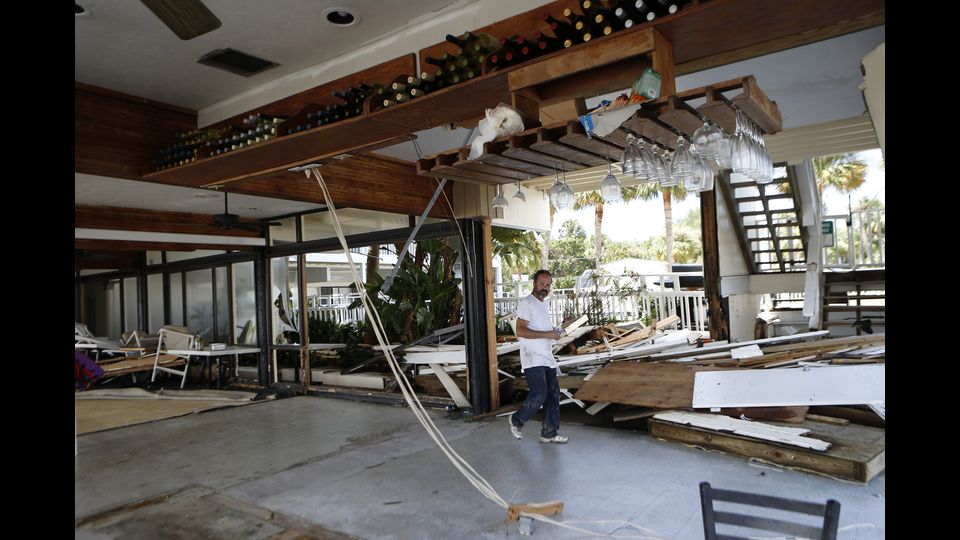 &nbsp;La tempesta Hermine (Afp)