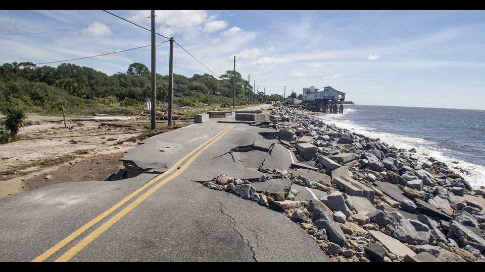 &nbsp;La tempesta Hermine (Afp)