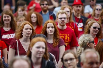 Il&nbsp;RedHead Days, raduno mondiale delle&nbsp;persone con i capelli rossi (Agf)