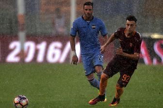 &nbsp;Roma Sampdoria sospesa nubifragio