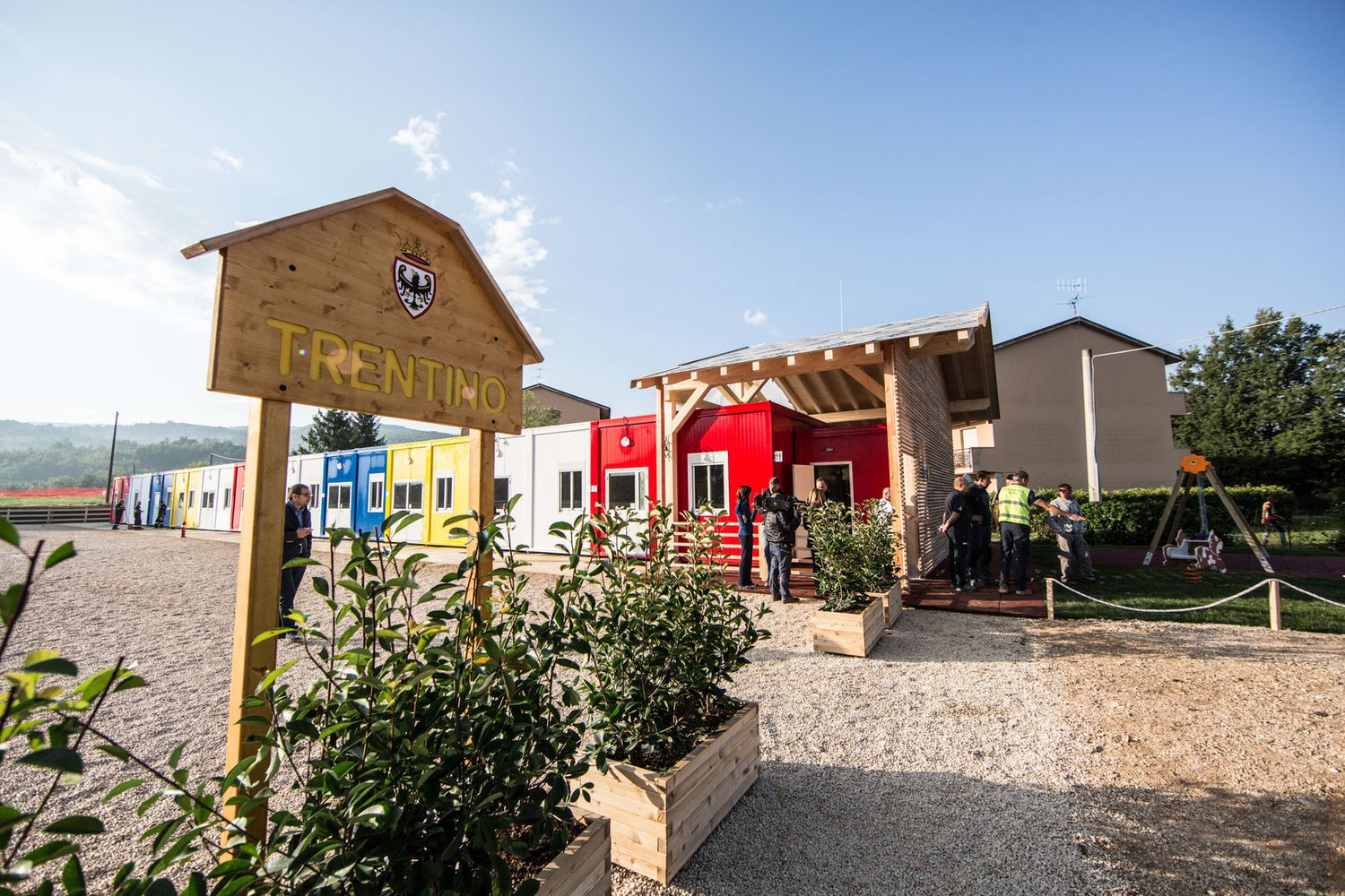 Scuola inaugurazione nuova scuola Amatrice (Agf)&nbsp;