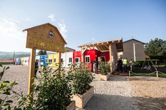 Scuola inaugurazione nuova scuola Amatrice (Agf)&nbsp;