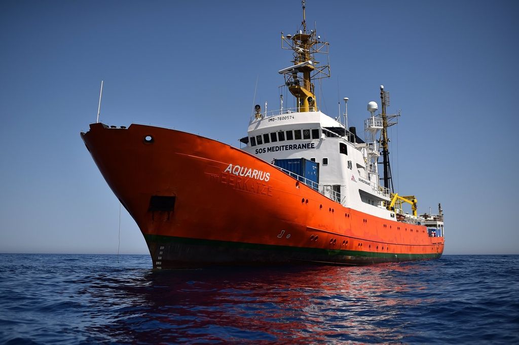 &nbsp; migranti immigrati soccorso sbarco sos mediterranee nave aquarius (afp)