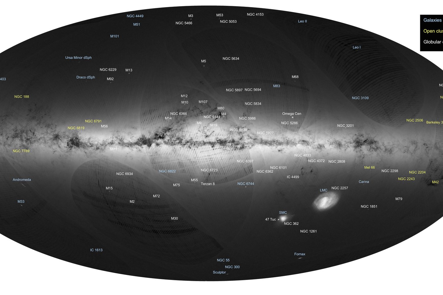 &nbsp;Spazio Via Lattea satellite Gaia (Afp)