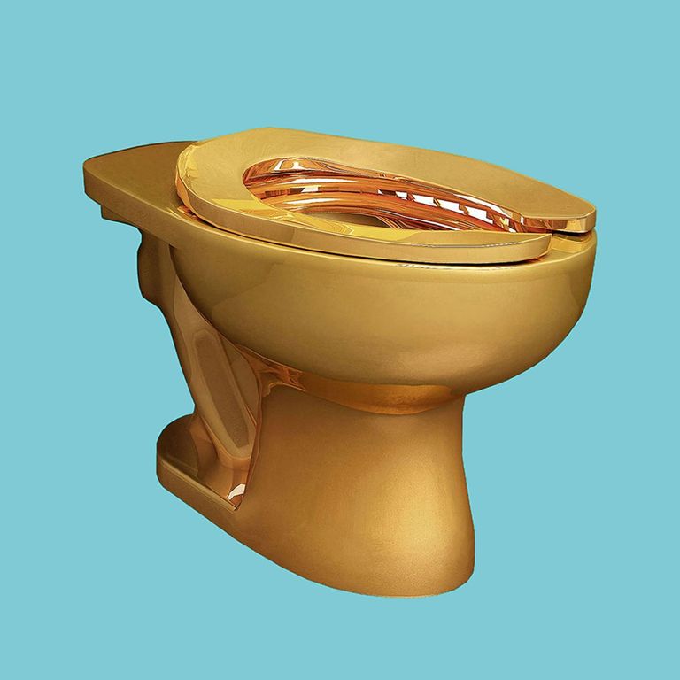 &nbsp;Guggenheim New York golden toilet wc d'oro (sito museo)
