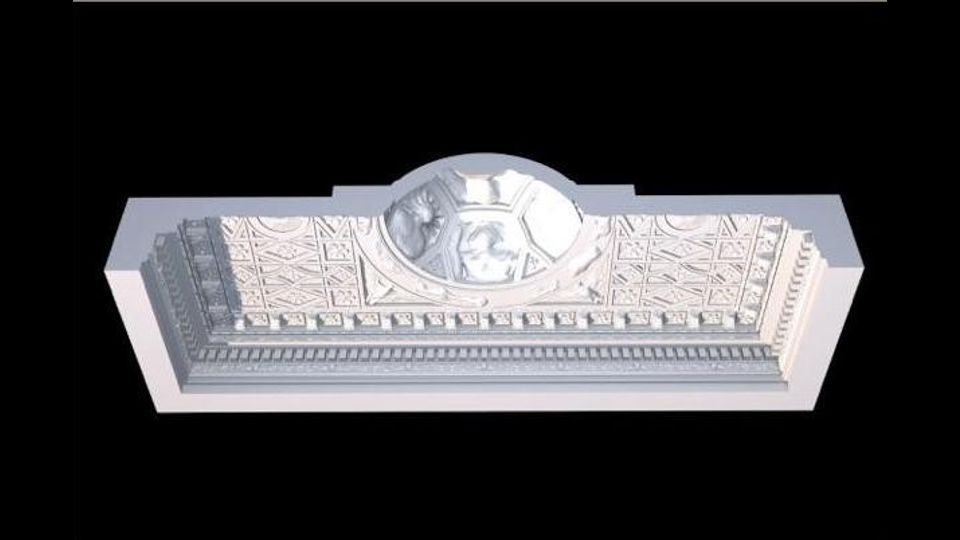 Particolari della ricostruzione dei monumenti danneggiati dall'Isis (foto Associazione Incontro di Civilta')&nbsp;