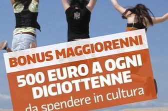 &nbsp;bonus 500 euro a 18enni maggiorenni per cultura 18.app.it