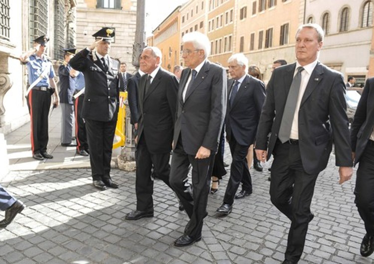 ciampi camera ardente mattarella grasso (agf)