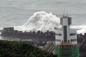 &nbsp;Il tifone Malaska (Afp)