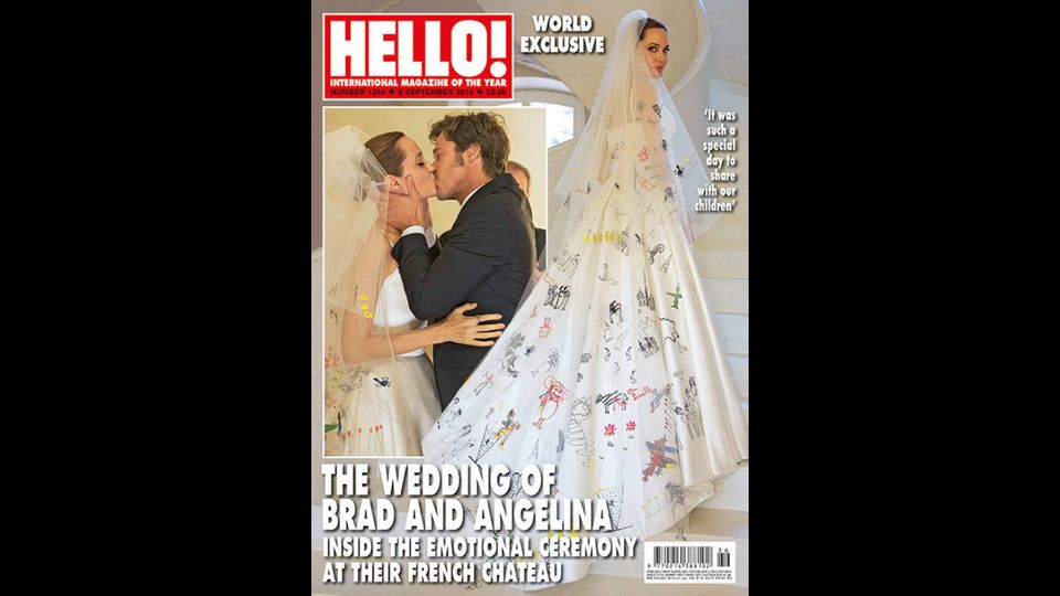 Il matrimonio tra Brad e Angelina sulla rivista Hello