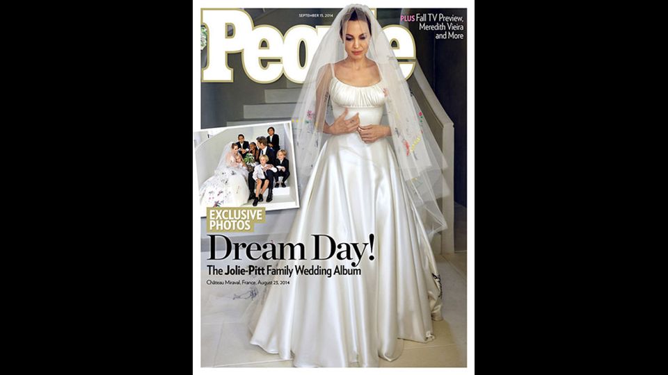 &nbsp;Il matrimonio di Angelina e Brad sulla rivista People