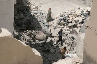 &nbsp;Aleppo Siria bombardamenti