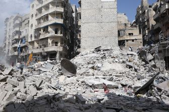 &nbsp;Siria Aleppo bombardamenti