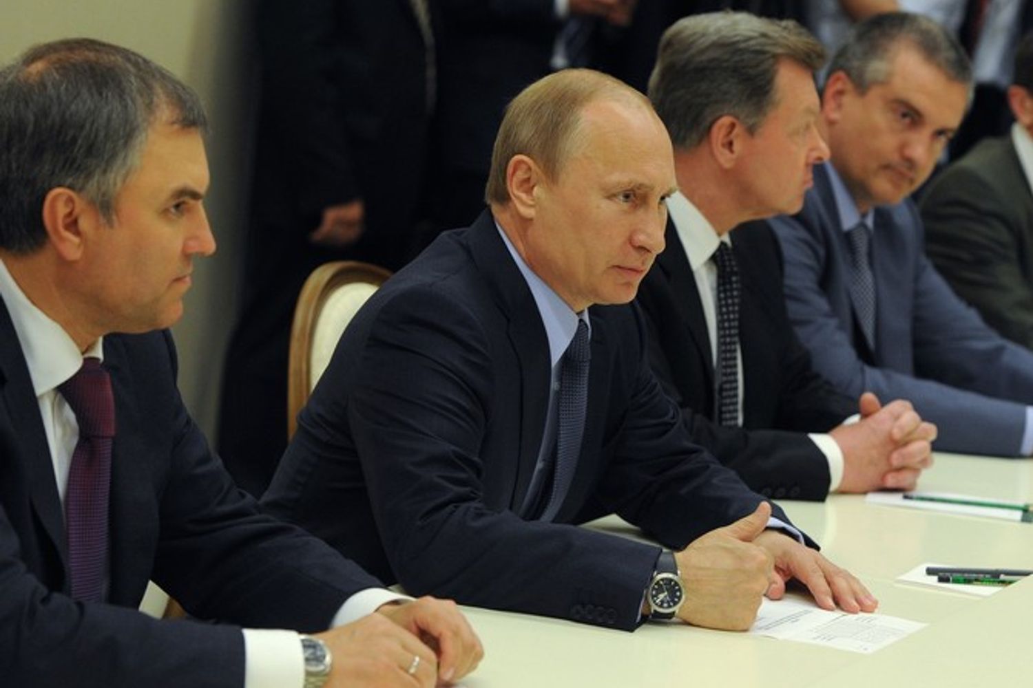 Vladimir Putin e Vyacheslav Volodin (Afp)