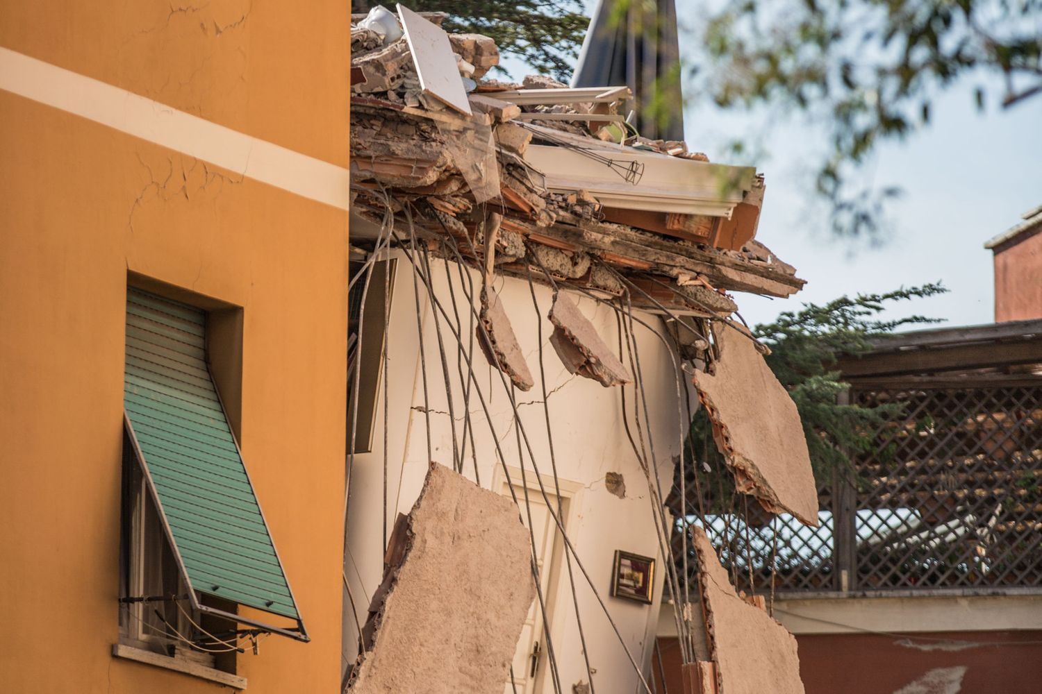 Roma crollo palazzina in via della Farnesina (Agf)&nbsp;