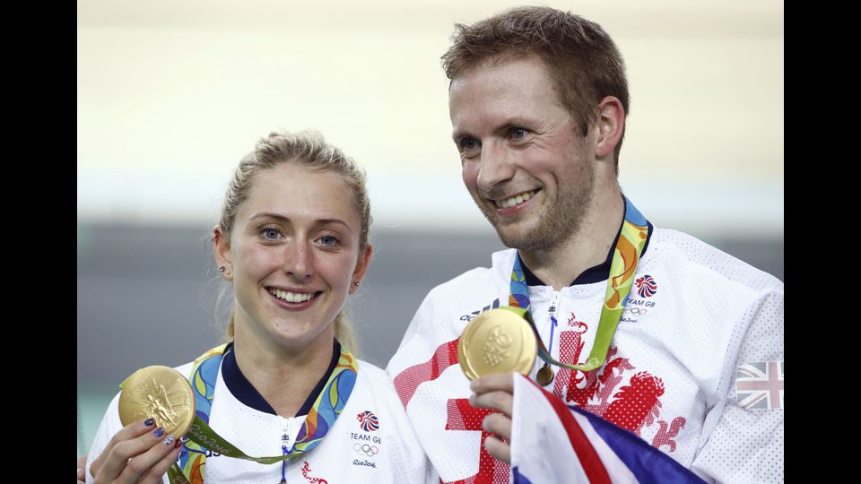I campioni olimpici inglesi, Trott e Kenny, sposi in gran segreto (Afp)