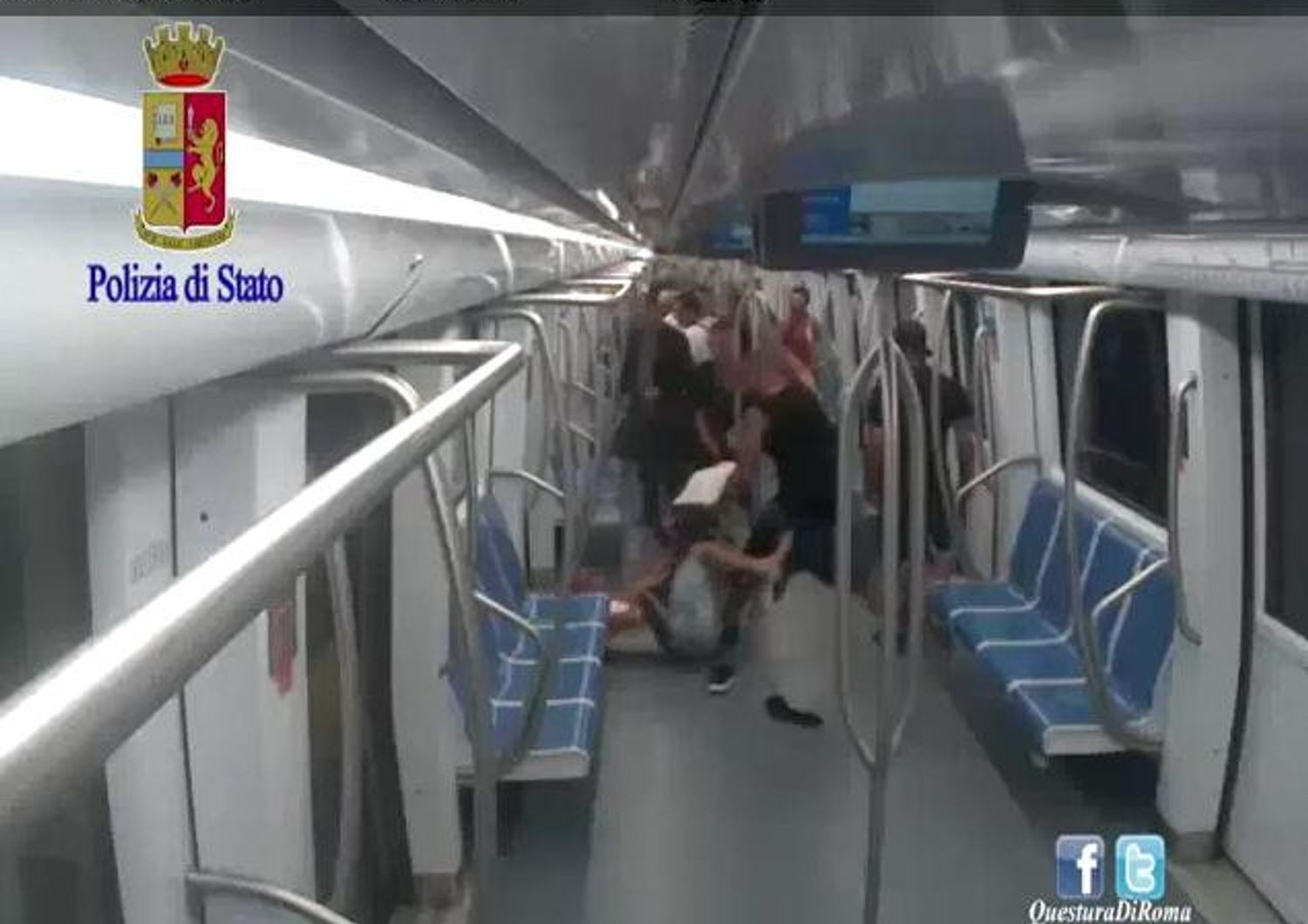 &nbsp;pestaggio in metro