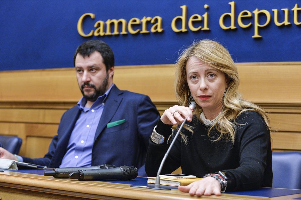 Meloni - Salvini (imagoeconomica)&nbsp;