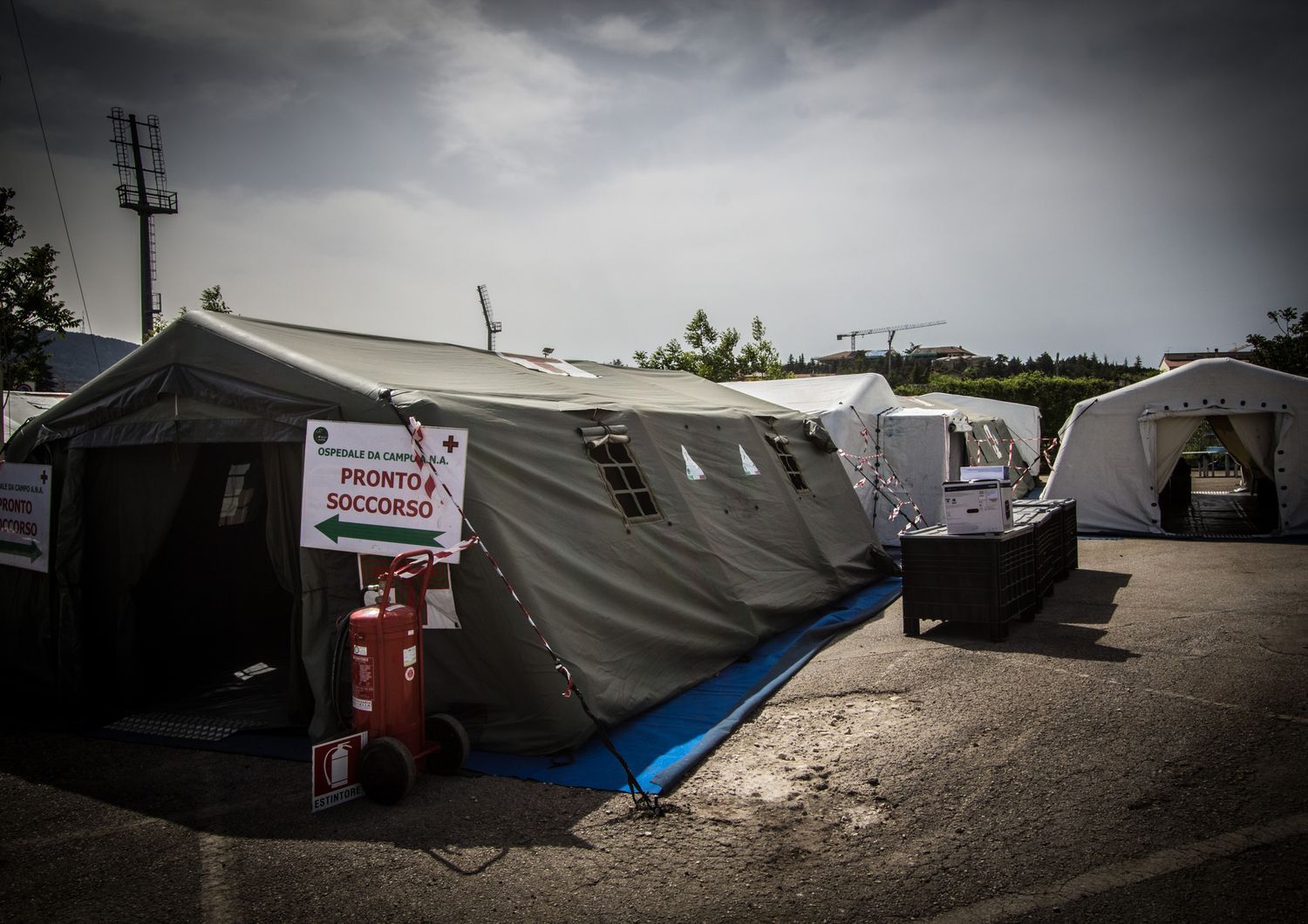 Ospedale da campo (Afp)&nbsp;