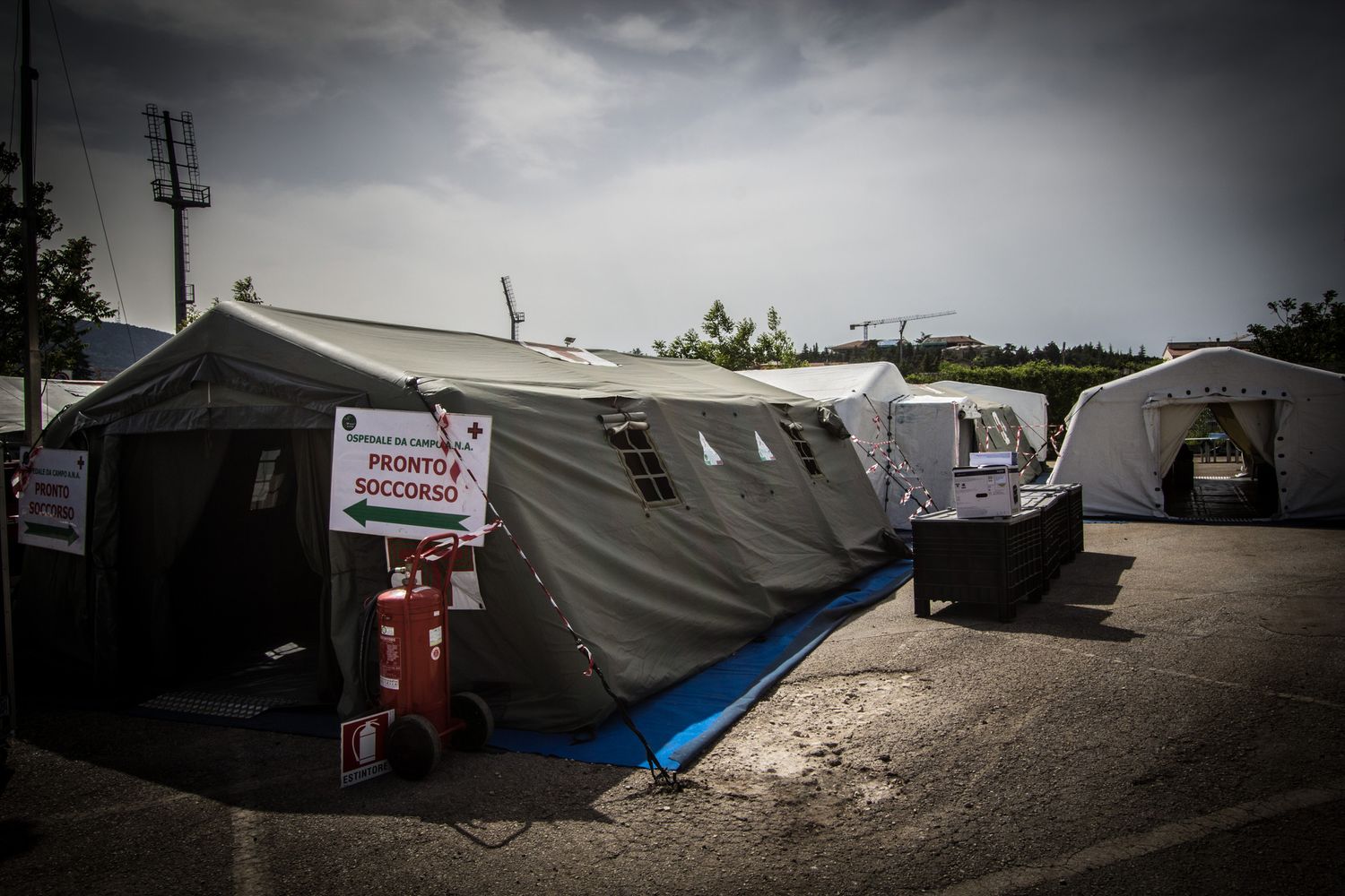Ospedale da campo (Afp)&nbsp;