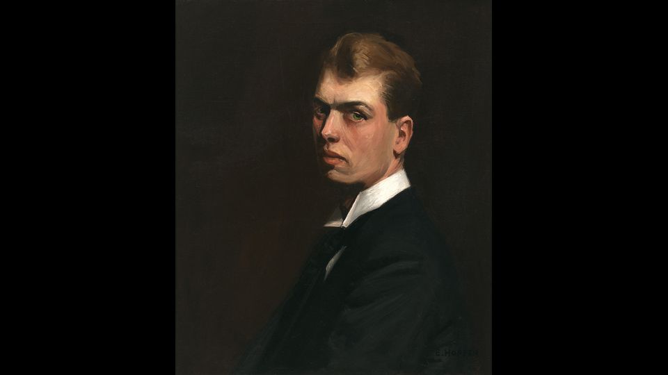 Self Portrait (Autoritratto) 1903-1906 Olio su tela, 65,9x56,2 cmNew York, Whitney Museum of American Art; Lascito di Josephine N. Hopper&copy; Heirs of Josephine N. Hopper, Licensed by Whitney Museum of American Art