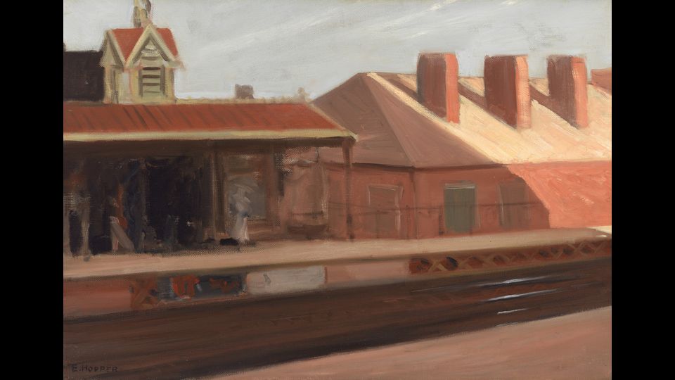 The El Station 1908Olio su tela, 51,4x74,5 cm New York, Whitney Museum of American Art; Lascito di Josephine N. Hopper&copy; Heirs of Josephine N. Hopper, Licensed by Whitney Museum of American Art