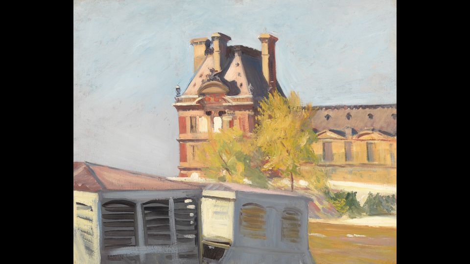 Le Pavillon de Flore 1909&nbsp;Olio su tela, 60x73,2 cm New York, Whitney Museum of American Art; Lascito di Josephine N. Hopper&copy; Heirs of Josephine N. Hopper, Licensedby Whitney Museum of American Art