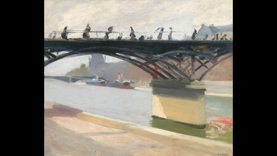 Le Pont des Arts 1907&nbsp;Olio su tela, 60,2x73,2 cm New York, Whitney Museum of American Art; Lascito di Josephine N. Hopper&copy; Heirs of Josephine N. Hopper, Licensedby Whitney Museum of American Art