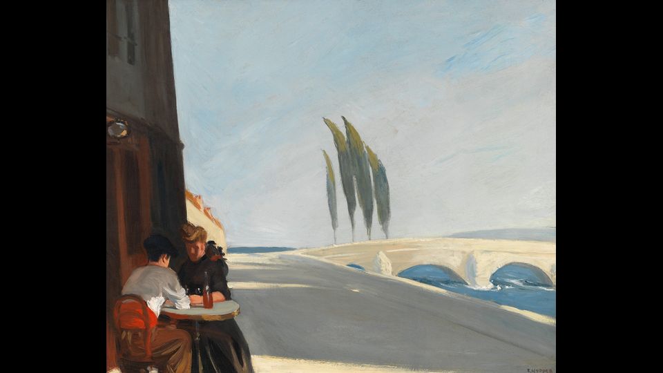 Le Bistro or The Wine Shop (La bottega del vino) 1909&nbsp;Olio su tela, 61x 73,3 cm New York, Whitney Museum of American Art; Lascito di Josephine N. Hopper&copy; Heirs of Josephine N. Hopper, Licensed by Whitney Museum of American Art
