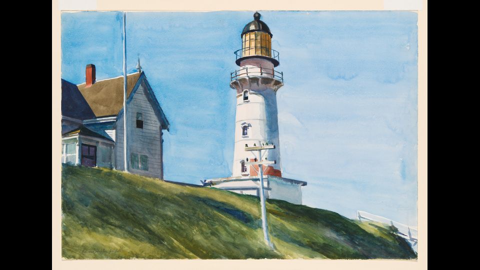 Light at Two Lights (Il faro a Two Lights) 1927Acquerello e grafite su carta, foglio 35,4x50,8 cm New York, Whitney Museum of American Art; Lascito di Josephine N. Hopper&copy; Heirs of Josephine N. Hopper, Licensed by Whitney Museum of American Art