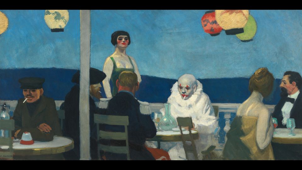 Soir Bleu (Sera blu) 1914 Olio su tela, 91,8x182,7 cm New York, Whitney Museum of American ArtLascito di JosephineN. Hopper&copy; Heirs of Josephine N. Hopper, licensed by Whitney Museum, N.Y.