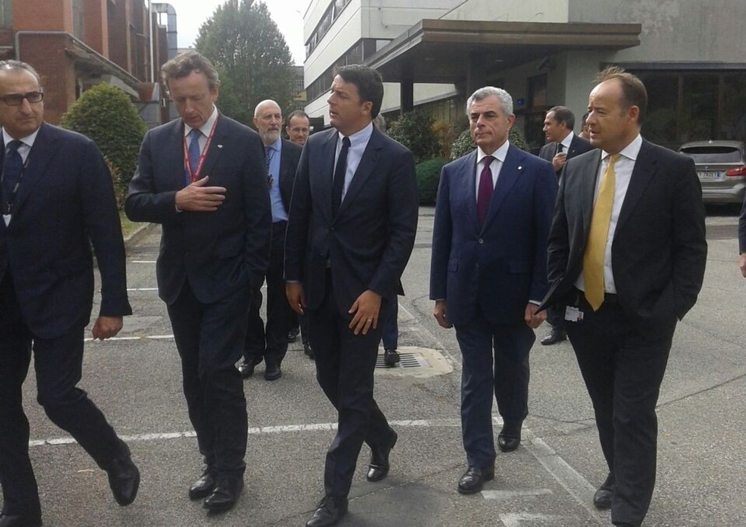 Renzi in visita all'Alenia&nbsp;