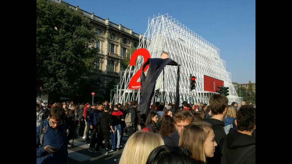 Corteo studenti Milano&nbsp;