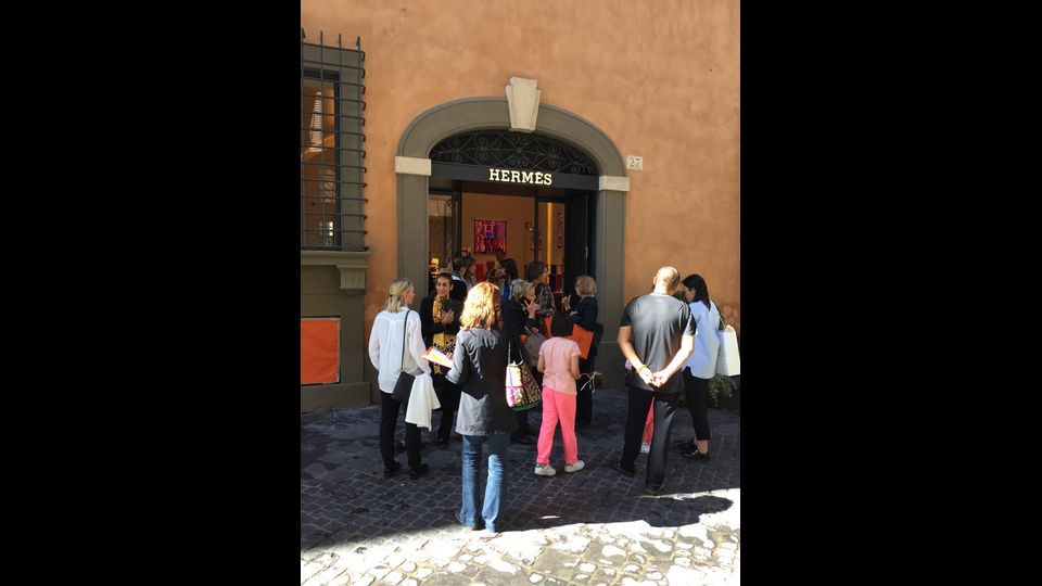 7 ottobre 2016 apre la nuova boutique in via Bocca di Leone. Foto di Luisa Berti - Agi &nbsp;