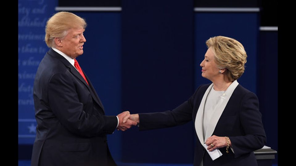 Clinton-Trump, il secondo dibattito televisivo (Afp)&nbsp;