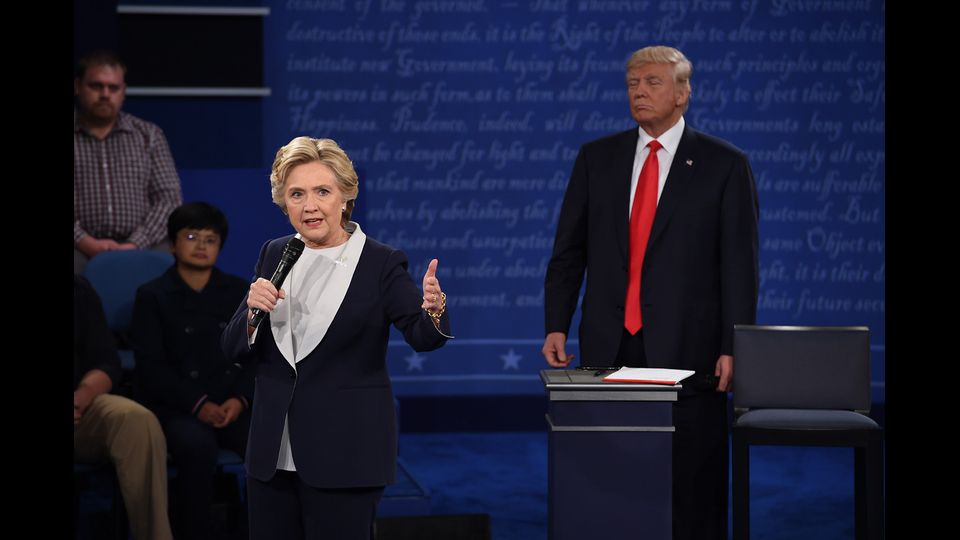 Clinton-Trump, il secondo dibattito televisivo (Afp)&nbsp;